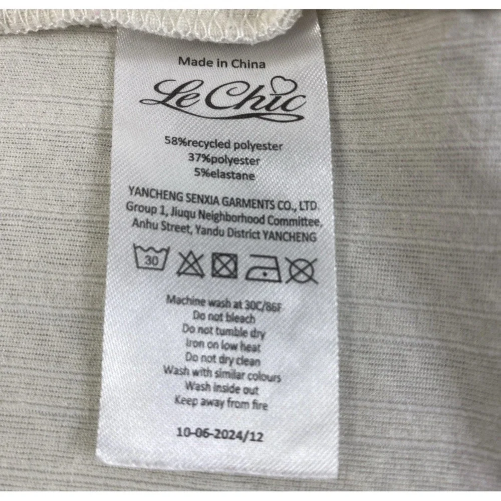 Le Chic Cardigan Kids Size 2 Cream Faux Fur Trim Cable Knit Pearl Button
